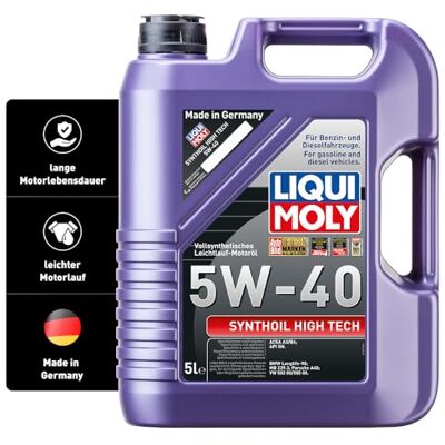 Liqui Moly Syntetický motorový olej High Tech 5W-40 od , 5 litrů Liqui Moly Syntetický motorový olej High Tech 5W-40 od , 5 litrů