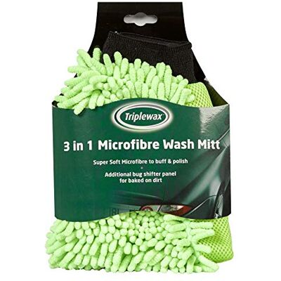 Triplewax 3-in-1-Mikrofaser-Autowaschhandschuh, Blue Triplewax 3-in-1-Mikrofaser-Autowaschhandschuh, Blue