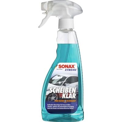 SONAX XTREME ScheibenKlar technologie Pure Water (500 ml), zvláště výkonný čistič pro lépe zvlhčený povrch skla Předmět číslo. 02382410 SONAX XTREME ScheibenKlar technologie Pure Water (500 ml), zvláště výkonný čistič pro lépe zvlhčený povrch skla Předmět číslo. 02382410