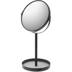 YAMAZAKI 2820 Tower Accessory Tray with Mirror, Black, Steel/Mirror, 17.5 x 14 x 33 cm YAMAZAKI 2820 Tower Accessory Tray with Mirror, Black, Steel/Mirror, 17.5 x 14 x 33 cm