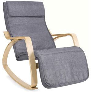 SONGMICS Křeslo Houpací židle Houpací křeslo Relaxační židle Březové dřevo 100% bavlna SONGMICS Křeslo Houpací židle Houpací křeslo Relaxační židle Březové dřevo 100% bavlna