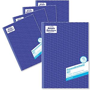 Avery 427–5 pokladní vyúčtování (A4, 2 x 50 listů, 1 list modrého papíru, sloupec DPH pro příjmy a výdaje, testováno právními experty, pro DE/AT, řádné účetnictví) balení po 5 kusech, Avery 427–5 pokladní vyúčtování (A4, 2 x 50 listů, 1 list modrého papíru, sloupec DPH pro příjmy a výdaje, testováno právními experty, pro DE/AT, řádné účetnictví) balení po 5 kusech,
