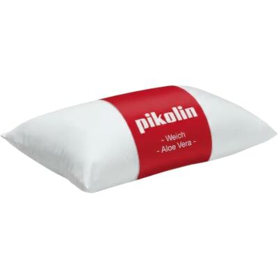 PIKOLIN Polštář 60 x 40 cm – polštář pro spaní na břiše, dermoprotektivní výplň vláken, vnější potah z čisté bavlny s ošetřením Aloe Vera, nízká pevnost PIKOLIN Polštář 60 x 40 cm – polštář pro spaní na břiše, dermoprotektivní výplň vláken, vnější potah z čisté bavlny s ošetřením Aloe Vera, nízká pevnost