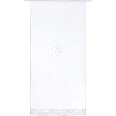 Home Fashion 023/715-0105 180X0090CM Türbehang Leinenstruktur Bestickt, Stoffweiß, 180 x 90 cm Home Fashion 023/715-0105 180X0090CM Türbehang Leinenstruktur Bestickt, Stoffweiß, 180 x 90 cm