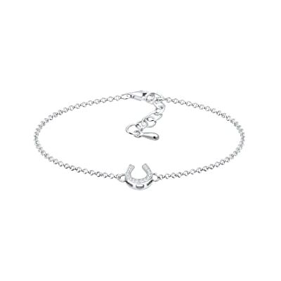 Elli Dámský náramek ve tvaru podkovy Talisman pro štěstí se zirkony krystaly stříbro 925 Elli Dámský náramek ve tvaru podkovy Talisman pro štěstí se zirkony krystaly stříbro 925