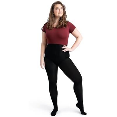 Capezio Ultra Soft Footed Tight with Self-Knit Waistband, Black, XX-Large Capezio Ultra Soft Footed Tight with Self-Knit Waistband, Black, XX-Large