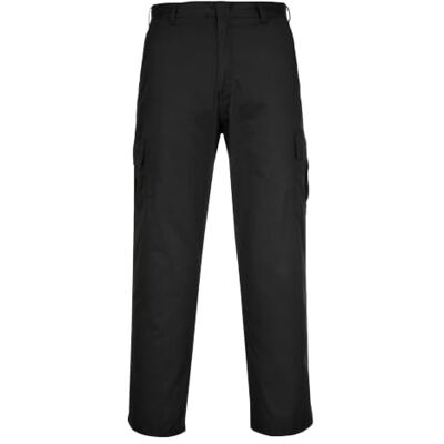 Portwest C701 Hose Polyester-Baumwolle Verstärkte Nähte 2 Cargo-Taschen BAU Schwarz, UPF 40+, Strapazierfähiges Polycotton-Gewebe, Mischgewebe, Polybaumwolle, 2 Aufgesetzte Gesäßtaschen, Langgröße, Bau Portwest C701 Hose Polyester-Baumwolle Verstärkte Nähte 2 Cargo-Taschen BAU Schwarz, UPF 40+, Strapazierfähiges Polycotton-Gewebe, Mischgewebe, Polybaumwolle, 2 Aufgesetzte Gesäßtaschen, Langgröße, Bau