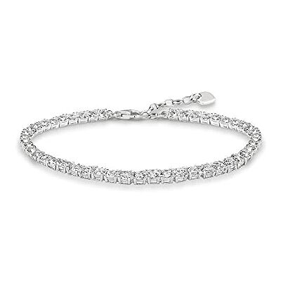 THOMAS SABO Dámský náramek tenisový náramek ze sterlingového stříbra 925 A1484-051-14, Kovový, Kubická zirkonie THOMAS SABO Dámský náramek tenisový náramek ze sterlingového stříbra 925 A1484-051-14, Kovový, Kubická zirkonie