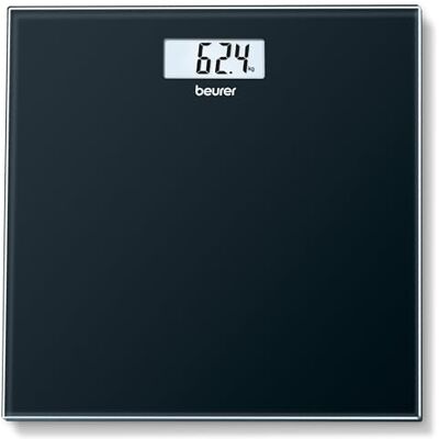 Beurer GS 10 Black osobní váha, s LCD displejem, ukazatel přetížení, automatické vypínání, plochý a elegantní černý design ze skla Beurer GS 10 Black osobní váha, s LCD displejem, ukazatel přetížení, automatické vypínání, plochý a elegantní černý design ze skla