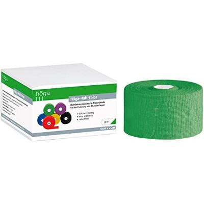 Höga Pharm adhezní barva zelená 6 cm x 20 m natažená, soudržná (samolepicí) elastická fixační obvaz, prodyšná, velmi elastická, protiskluzová Höga Pharm adhezní barva zelená 6 cm x 20 m natažená, soudržná (samolepicí) elastická fixační obvaz, prodyšná, velmi elastická, protiskluzová