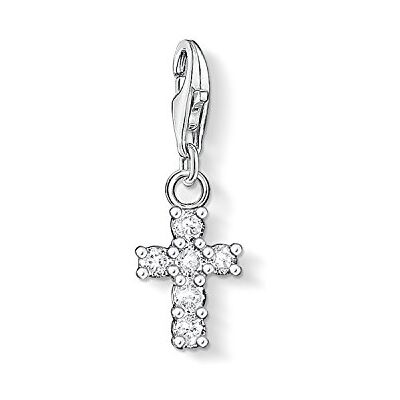 THOMAS SABO Dámský přívěsek křížek zirkon Charm Club 925 sterlingové stříbro 0054-051-14 THOMAS SABO Dámský přívěsek křížek zirkon Charm Club 925 sterlingové stříbro 0054-051-14