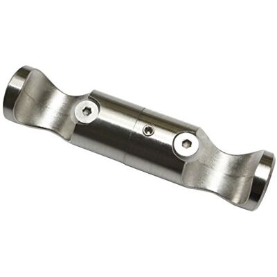 Gardinia 11283 stropní nosič adaptér pro záclonové tyče, série Chicago, průměr 20 mm, vzhled ušlechtilé oceli Gardinia 11283 stropní nosič adaptér pro záclonové tyče, série Chicago, průměr 20 mm, vzhled ušlechtilé oceli