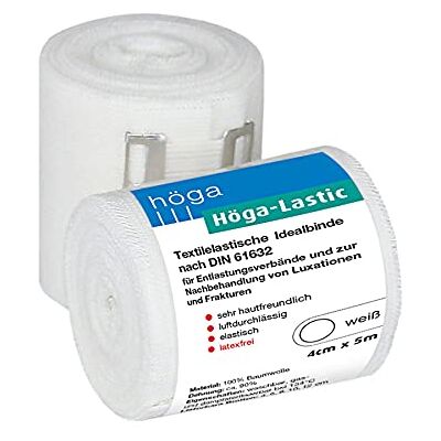 Höga Lastic ideální obvaz, textilně elastický ideální obvaz podle DIN 61632, 4 cm x 5 m natažený, velmi příjemný na dotyk, prodyšný, elastický, balení 1 ks Höga Lastic ideální obvaz, textilně elastický ideální obvaz podle DIN 61632, 4 cm x 5 m natažený, velmi příjemný na dotyk, prodyšný, elastický, balení 1 ks