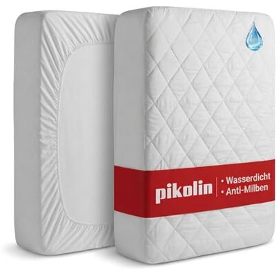 PIKOLIN Ochrana matrace pro dětské postýlky 70 x 140 cm vodotěsná hedvábná vlákna do 32 cm prodyšná, měkká vatovaná, OEKO-TEX Premium potah na dětské postýlky PIKOLIN Ochrana matrace pro dětské postýlky 70 x 140 cm vodotěsná hedvábná vlákna do 32 cm prodyšná, měkká vatovaná, OEKO-TEX Premium potah na dětské postýlky