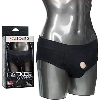 CalExotics Packer Gear černé krátké harness L/XL kalhotky se zařízením pro dildo CalExotics Packer Gear černé krátké harness L/XL kalhotky se zařízením pro dildo