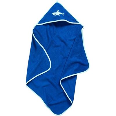 Playshoes Unisex dětský froté ručník s kapucí, Žralok Playshoes Unisex dětský froté ručník s kapucí, Žralok
