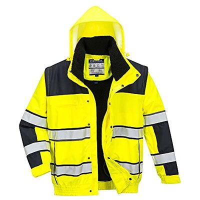 Portwest C466 klasická výstražná pilotní bunda zimní elastické manžety Portwest C466 klasická výstražná pilotní bunda zimní elastické manžety