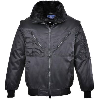 Portwest PJ10 Pilotní bunda Polyester Zima Pletené náplety Na rukávech Dlouhý rukáv Schwarz, S, UPF 50+, EN 342, Baumwolle, Taschen mit Reissverschluss, 10 Taschen, Strickbund Am Saum, Wasserfest, Stehkragen Portwest PJ10 Pilotní bunda Polyester Zima Pletené náplety Na rukávech Dlouhý rukáv Schwarz, S, UPF 50+, EN 342, Baumwolle, Taschen mit Reissverschluss, 10 Taschen, Strickbund Am Saum, Wasserfest, Stehkragen