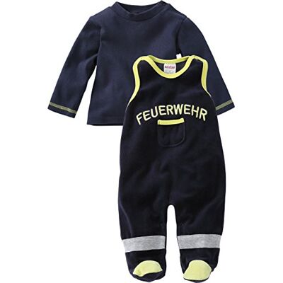 Playshoes Dětská sada Unisex Nicki Hasič Brandweer, dvoudílná dupačky s dlouhým rukávem, Požární ochrana Playshoes Dětská sada Unisex Nicki Hasič Brandweer, dvoudílná dupačky s dlouhým rukávem, Požární ochrana