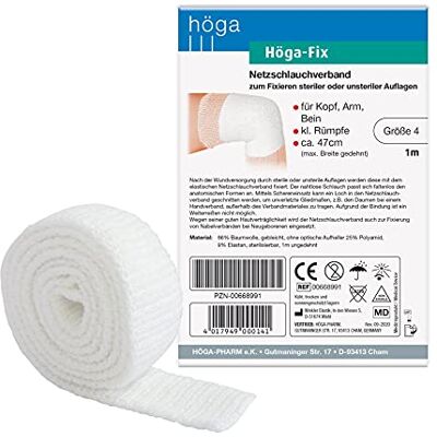 Höga -Fix obvaz ze síťoviny pro fixaci sterilních nebo nesterilních podložek vel. 4 m na hlavu, paže, nohu a malé trupy, 2 kusy (balení 1 ks) Höga -Fix obvaz ze síťoviny pro fixaci sterilních nebo nesterilních podložek vel. 4 m na hlavu, paže, nohu a malé trupy, 2 kusy (balení 1 ks)
