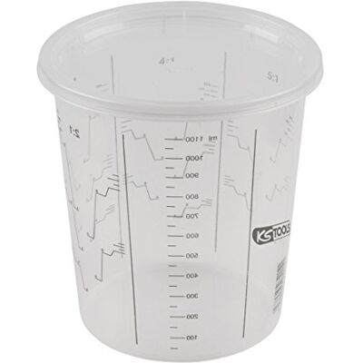 KS Tools 500.8057 jednorázový kelímek na míchání barev s víkem, 650 ml, balení 25 ks KS Tools 500.8057 jednorázový kelímek na míchání barev s víkem, 650 ml, balení 25 ks
