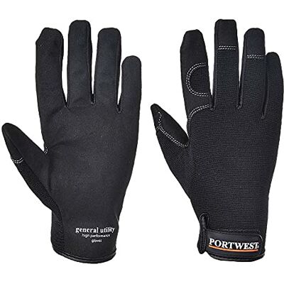 Portwest Allzweck-Hochleistungs-Handschuh, Größe: L, Farbe: Schwarz, A700BKRL Portwest Allzweck-Hochleistungs-Handschuh, Größe: L, Farbe: Schwarz, A700BKRL