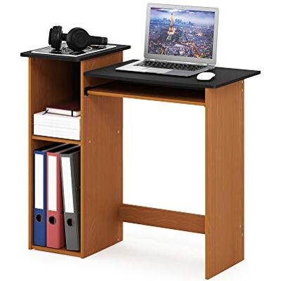 Furinno Econ počítačový stůl, psací stůl, PC stůl, světlá třešeň/černá, 83,8 (š) x 77,7 (V) x 39,6 (H) cm Furinno Econ počítačový stůl, psací stůl, PC stůl, světlá třešeň/černá, 83,8 (š) x 77,7 (V) x 39,6 (H) cm