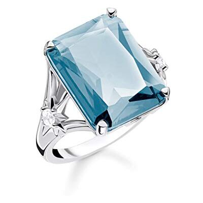 THOMAS SABO Prsten velký kámen s hvězdou 925 sterlingové stříbro TR2261, sterlingové stříbro 925, černěné, Fialový spinel Kubická zirkonie THOMAS SABO Prsten velký kámen s hvězdou 925 sterlingové stříbro TR2261, sterlingové stříbro 925, černěné, Fialový spinel Kubická zirkonie
