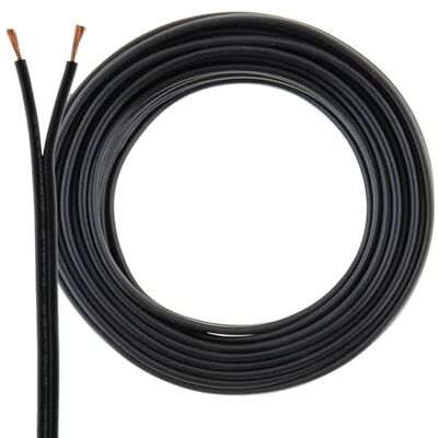 SeKi Kabel reproduktoru černý 2x 0,50 mm² – 10 metrů kroužek CCA-měděný kabel k reproduktoru pro jasný zvuk při HiFi, domácím kinu a Car-HiFi s označením polarity SeKi Kabel reproduktoru černý 2x 0,50 mm² – 10 metrů kroužek CCA-měděný kabel k reproduktoru pro jasný zvuk při HiFi, domácím kinu a Car-HiFi s označením polarity