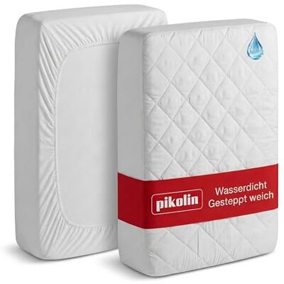 PIKOLIN Home Prošívaná ochrana matrace, prodyšné, rychlé odvádění vlhkosti, nepropouští vodu Cuna 60 x 120 cm PIKOLIN Home Prošívaná ochrana matrace, prodyšné, rychlé odvádění vlhkosti, nepropouští vodu Cuna 60 x 120 cm