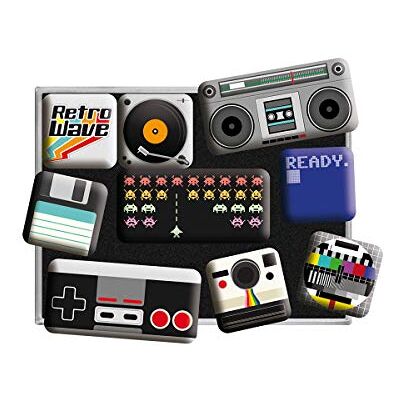 ART Retro magnety na lednici, 9 kusů, Retro Wave Media ART Retro magnety na lednici, 9 kusů, Retro Wave Media