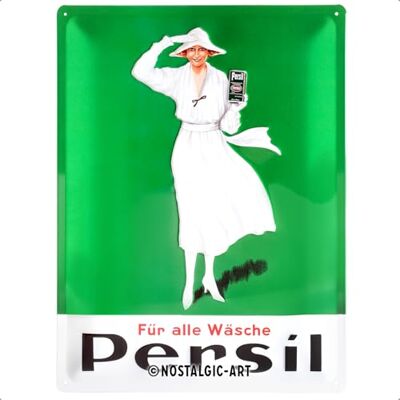 ART Retro plechový štít, 30 x 40 cm, persil – bílá dáma zelená 1922 ART Retro plechový štít, 30 x 40 cm, persil – bílá dáma zelená 1922