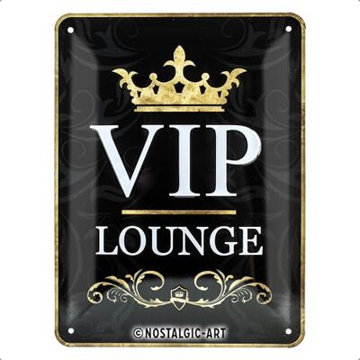 ART Retro plechový štít, 15 x 20 cm, VIP Lounge ART Retro plechový štít, 15 x 20 cm, VIP Lounge