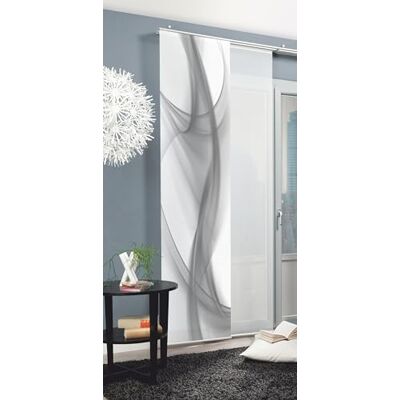 Home Fashion 86751-703 posuvný závěs digitální potisk Clifton, dekorační látka 245 x 60 cm, šedý Home Fashion 86751-703 posuvný závěs digitální potisk Clifton, dekorační látka 245 x 60 cm, šedý