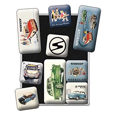 ART Retro magnety na lednici, 9 kusů, Trabant ART Retro magnety na lednici, 9 kusů, Trabant