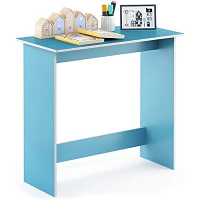 Furinno Simplistic psací stůl, počítačový stůl, PC stůl, kancelářský stůl, dřevo, světle modrá / bílá, 39,4 x 80 x 75,7 cm Furinno Simplistic psací stůl, počítačový stůl, PC stůl, kancelářský stůl, dřevo, světle modrá / bílá, 39,4 x 80 x 75,7 cm