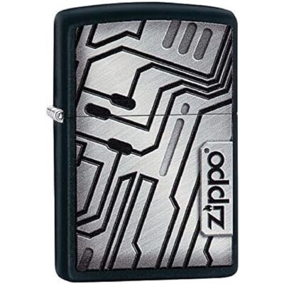 Zippo Sturmfeuerzeug SciFi Wall, Black Matte, Color Image Nachfüllbar Wiederverwendbar Windfestes Design Geschenkbox Made in USA Zippo Sturmfeuerzeug SciFi Wall, Black Matte, Color Image Nachfüllbar Wiederverwendbar Windfestes Design Geschenkbox Made in USA