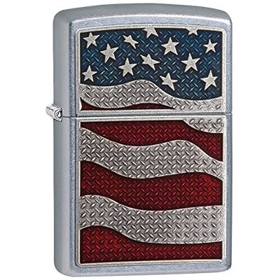 Zippo 60003611 Stars and Stripes Emblem benzínový zapalovač, mosaz, transparentní, 6 x 6 x 8 cm Zippo 60003611 Stars and Stripes Emblem benzínový zapalovač, mosaz, transparentní, 6 x 6 x 8 cm