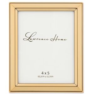 Lawrence Frames Lawrence 4x5 Gold Metal Picture Frame Classic Bevel Bilderrahmen, Metall Lawrence Frames Lawrence 4x5 Gold Metal Picture Frame Classic Bevel Bilderrahmen, Metall