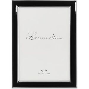Lawrence Frames Lawrence 586057 Bilderrahmen, versilbertes Metall, 12,7 x 17,8 cm, Schwarz Lawrence Frames Lawrence 586057 Bilderrahmen, versilbertes Metall, 12,7 x 17,8 cm, Schwarz