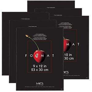 MCS Format Frame (6 Pack), 9 by 12", Black, 9 x 12-Inch MCS Format Frame (6 Pack), 9 by 12", Black, 9 x 12-Inch