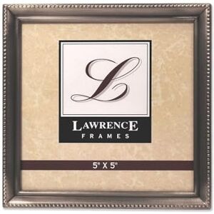 Lawrence Frames 11555 rámeček na obrazy, cín, 12,7 x 12,7 cm, s perlovou bordurou Lawrence Frames 11555 rámeček na obrazy, cín, 12,7 x 12,7 cm, s perlovou bordurou