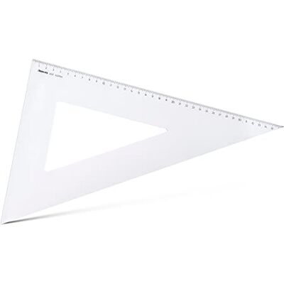 Aristo AR6037 trojúhelník 60° (dlouhá katéta 368 mm, přepona 425 mm, otěruvzdorná hluboká ražba dělící, plexisklo) transparentní Aristo AR6037 trojúhelník 60° (dlouhá katéta 368 mm, přepona 425 mm, otěruvzdorná hluboká ražba dělící, plexisklo) transparentní