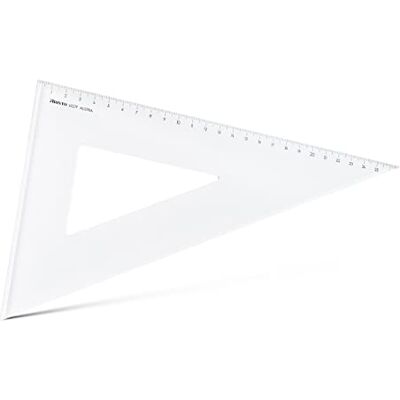 Aristo AR6027F trojúhelník 60° s fazetou (dlouhá katéta 269 mm, přepona 311 mm, otěruvzdorná hluboká ražba dělící, plexisklo) transparentní Aristo AR6027F trojúhelník 60° s fazetou (dlouhá katéta 269 mm, přepona 311 mm, otěruvzdorná hluboká ražba dělící, plexisklo) transparentní
