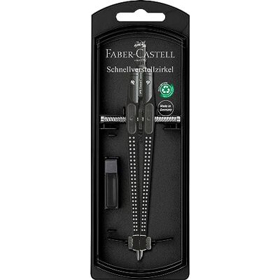 Faber-Castell 174434 rychle nastavitelné kružítko Grip, černé Faber-Castell 174434 rychle nastavitelné kružítko Grip, černé