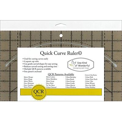 Sew Kind of Wonderful QCR Ruler Quick Curve pravítko pro křivky, originální verze Sew Kind of Wonderful QCR Ruler Quick Curve pravítko pro křivky, originální verze