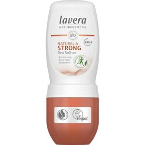 Lavera Deo Roll-on NATURAL & STRONG 48+ h veganská přírodní kosmetika bio ženšen a přírodní minerály bez hliníku spolehlivě chráněné 48 hodin Deo ochrana 50 ml Lavera Deo Roll-on NATURAL & STRONG 48+ h veganská přírodní kosmetika bio ženšen a přírodní minerály bez hliníku spolehlivě chráněné 48 hodin Deo ochrana 50 ml