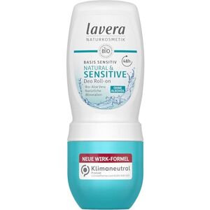 Lavera Deo Roll-on basis sensitive NATURAL SENSITIVE veganská přírodní kosmetika Deosroller s bio aloe Vera přírodní minerály bez hliníku receptura bez alkoholu 48 h ochrana 50 ml Lavera Deo Roll-on basis sensitive NATURAL SENSITIVE veganská přírodní kosmetika Deosroller s bio aloe Vera přírodní minerály bez hliníku receptura bez alkoholu 48 h ochrana 50 ml