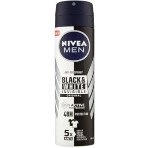 NIVEA MEN Black & White Invisible Original Spray 72h (6 x 200 ml), deodorant Anti-Ppflege pro muže NIVEA MEN Black & White Invisible Original Spray 72h (6 x 200 ml), deodorant Anti-Ppflege pro muže