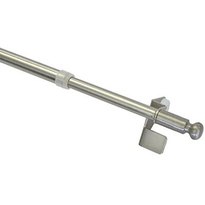 Gardinia 31514 upínací tyč, otočná, montáž bez šroubů a vrtání, Press&Go Filigrano koule, průměr 44418 mm, délka 50-80 cm, kov, vzhled ušlechtilé oceli, vzhled ušlechtilé oceli (kulička) Gardinia 31514 upínací tyč, otočná, montáž bez šroubů a vrtání, Press&Go Filigrano koule, průměr 44418 mm, délka 50-80 cm, kov, vzhled ušlechtilé oceli, vzhled ušlechtilé oceli (kulička)
